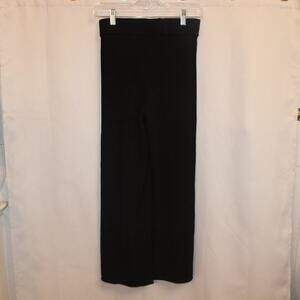 H&M‎ Women’s Black Wide Leg Knit Pants Elastic Waist XS Chic & Comfortable